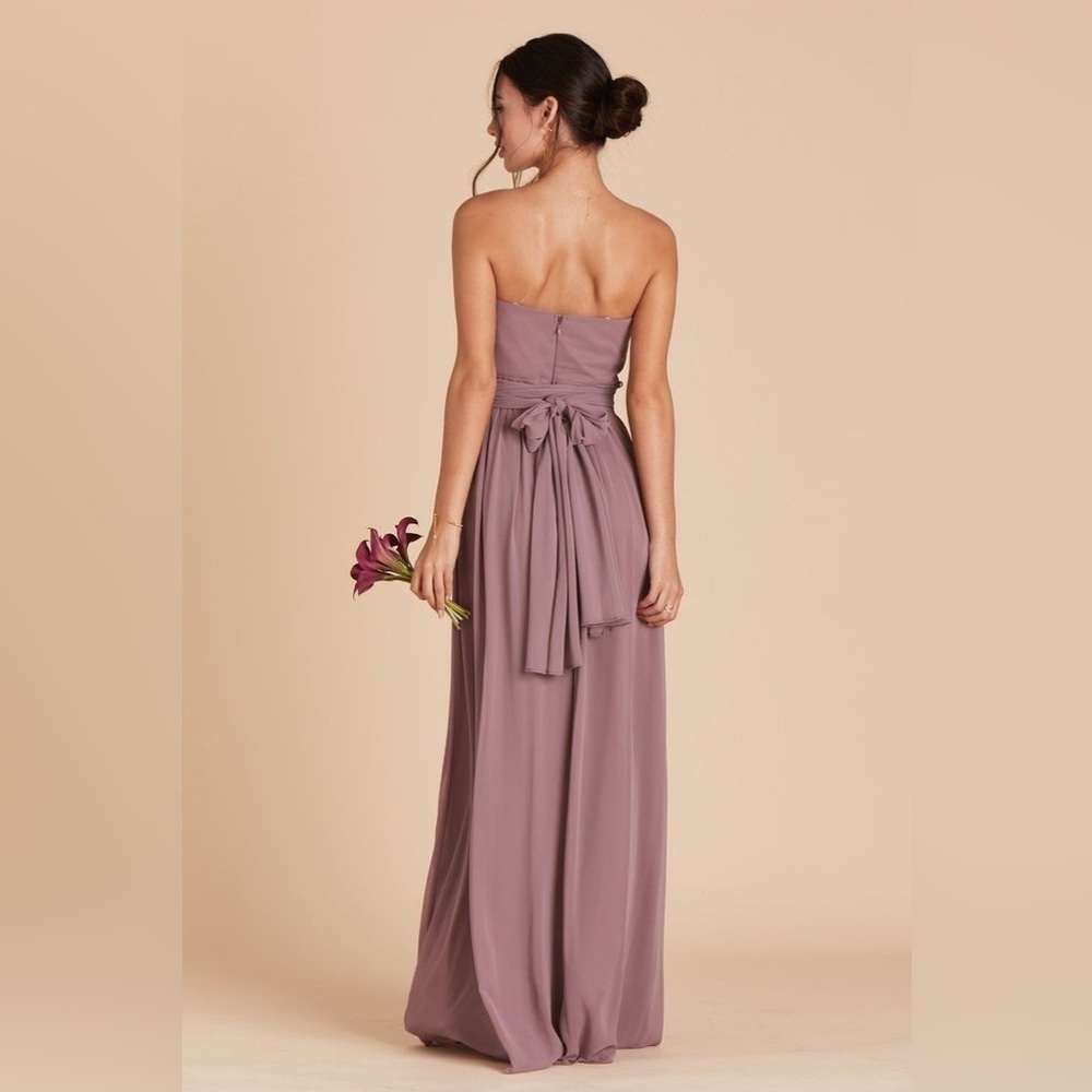 Birdy Grey Grace Convertible Chiffon Maxi Dress – Mauve Homecoming Formal - Picture 3 of 12